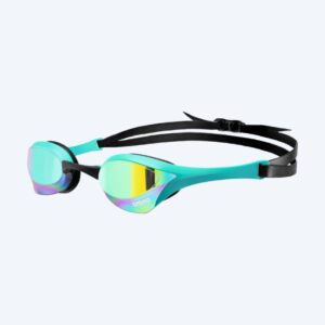 Arena Elite svømmebriller - Cobra Ultra SWIPE Mirror - Lyseblå/guld