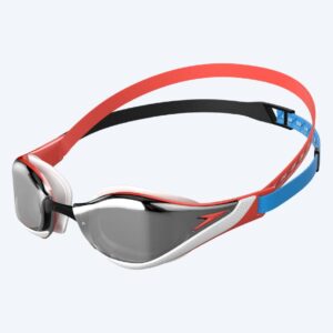 Speedo Elite svømmebriller - Fastskin Pure Focus Mirror - Rød/sort
