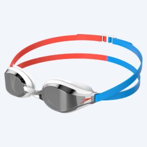 Speedo Elite svømmebriller - Fastskin Speedsocket 2 Mirror - Rød/blå
