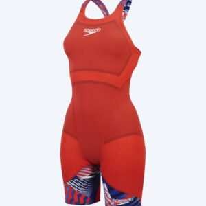 Speedo konkurrence badedragt til piger - LZR Ignite - Rød/blå