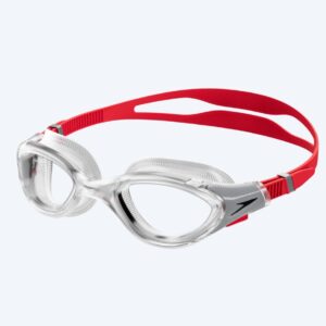 Speedo motions svømmebriller - Biofuse 2.0 - Rød/klar