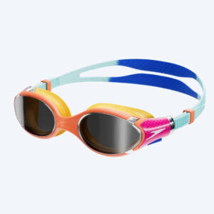 Speedo svømmebriller til børn (6-14) - Biofuse 2.0 Mirror - Orange/mørkeblå