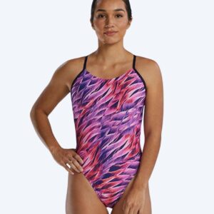 TYR badedragt til damer - Durafast Elite Falcon - Lilla/pink