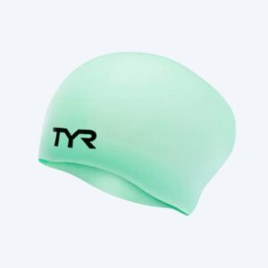 TYR badehætte til langt hår - Silicone - Grøn