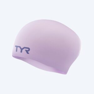 TYR badehætte til langt hår - Silicone - Lyserød
