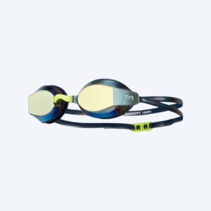 TYR svømmebriller - Blackops 140 EV Mirrored - Mørkeblå/guld