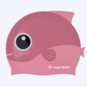 Watery badehætte til børn - Fishi - Pink Fish - Svømmehætter