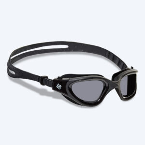 Watery nærsynede svømmebriller med styrke - (-2.0) til (-6.0) - Raven Active - Sort/smoke