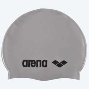 Arena badehætte til junior (6-12) - Classic Silikone - Sølv