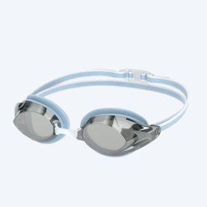 Speedo Elite svømmebriller til damer - Vanquisher 3.0 Mirrored - Lyseblå/sølv