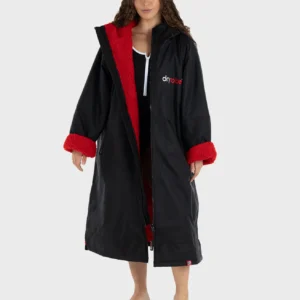 dryrobe Advance Short Sleeve - Sort/Rød