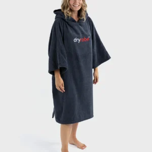 dryrobeÂ® Badeponcho i økologisk bomuld - Navy Blue
