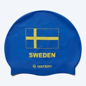 Watery badehætte - Sverige - Blå - Svømmehætter