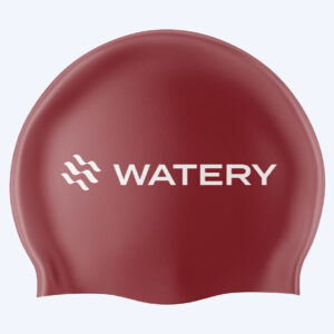 Watery badehætte (fra 10 år) - Signature - Bordeaux - Svømmehætter