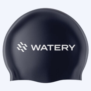 Watery badehætte (fra 10 år) - Signature - Mørkeblå - Svømmehætter