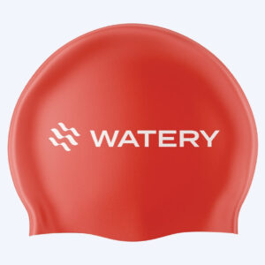 Watery badehætte (fra 10 år) - Signature - Rød - Badehætter til åbent vand