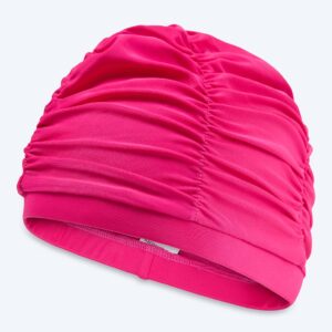 Watery badehætte med draperinger - Maxwell - Rose Red - Svømmehætter