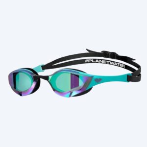Arena Elite svømmebriller - Cobra Edge SWIPE Mirror - Sort/turkis