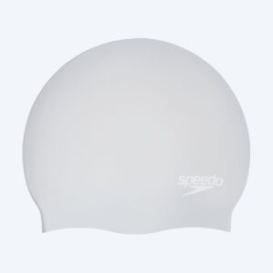 Speedo badehætte til langt hår - Sølv/hvid