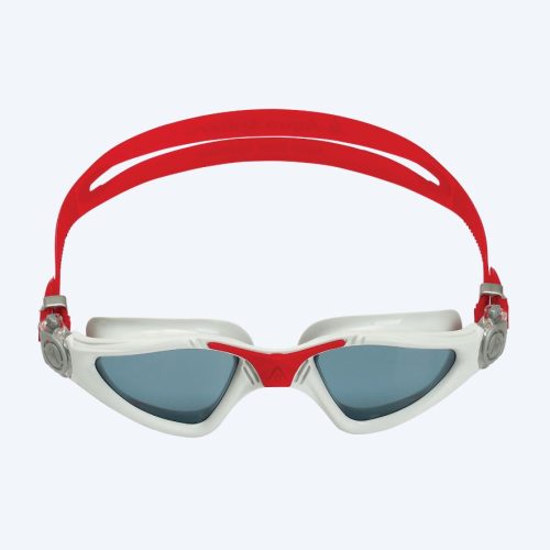 Aquasphere motions dykkerbriller - Kayenne - Hvid/rød (Smoke linse)
