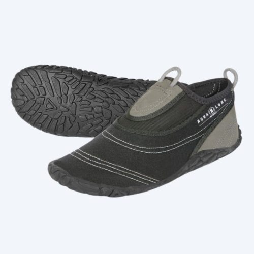 Aquasphere neopren badesko til voksne - Beachwalker XP - Sort/sølv