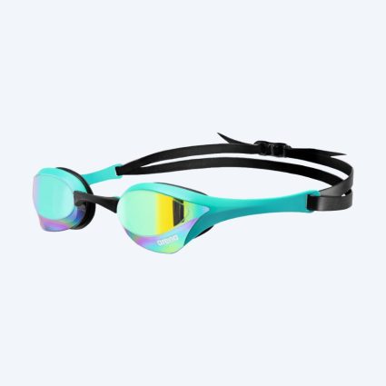 Arena Elite svømmebriller - Cobra Ultra SWIPE Mirror - Lyseblå (guld mirror)
