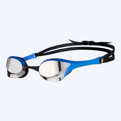Arena Elite svømmebriller - Cobra Ultra SWIPE Mirror - Mørkeblå (sølv mirror)