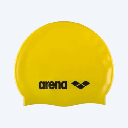 Arena badehætte til junior (6-12) - Classic Silikone - Gul/sort