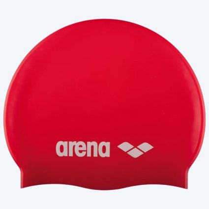 Arena badehætte til junior (6-12) - Classic Silikone - Rød