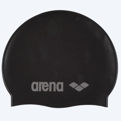 Arena badehætte til junior (6-12) - Classic Silikone - Sort