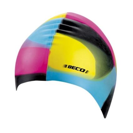 BECO - Multi Coloured Silikone Badehætte til Voksne,Sort/Multifarvet