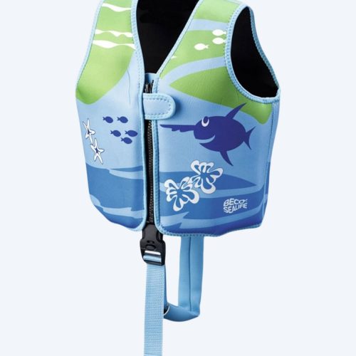 Beco svømmevest til børn (1-6) - Sealife - Lyseblå/grøn