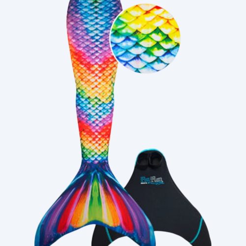 Fin Fun havfruehale til børn - Sæt - Rainbow Reef