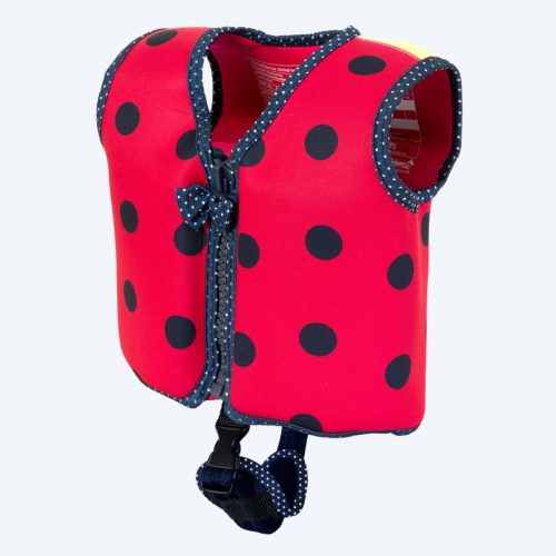Konfidence svømmevest til børn - Original - Ladybird (Rød med prikker)