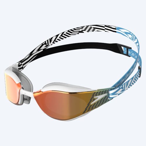 Speedo Elite svømmebriller - Fastskin Hyper Elite Mirror - Hvid/guld