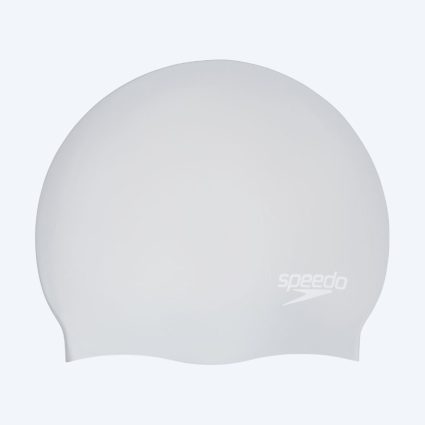 Speedo badehætte til langt hår - Sølv/hvid