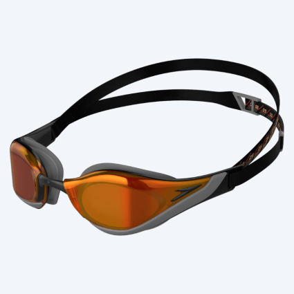 Speedo elite svømmebriller - Fastskin Pure Focus - Sort/rød