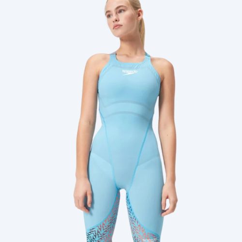 Speedo konkurrence badedragt til damer - LZR Ignite - Blå/orange