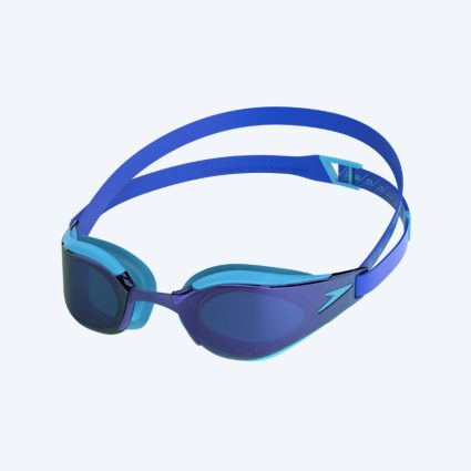 Speedo konkurrence svømmebriller til børn (6-14) - Fastskin Hyper Elite Mirror - Blå