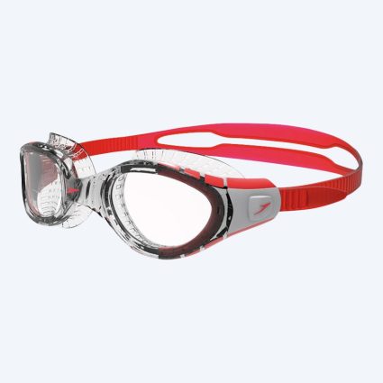 Speedo motions svømmebriller - Biofuse 2.0 - Rød/klar (Klar Linse)