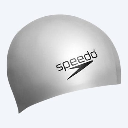 Speedo silikone badehætte - Sølvgrå