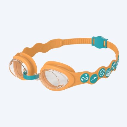 Speedo svømmebriller til børn (2-6) - Infant Spot - Orange/grøn