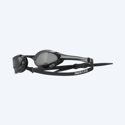TYR Elite svømmebriller - Tracer-X Elite Smoke - Sort/smoke