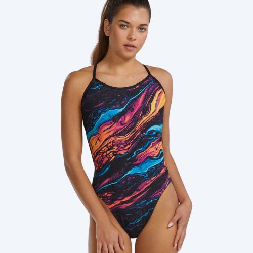 TYR badedragt til damer - Durafast Elite Crosscutfit - Sort/multi