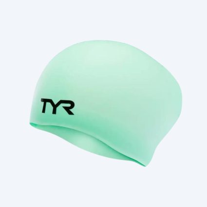 TYR badehætte til langt hår - Silicone - Grøn