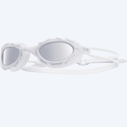 TYR svømmebriller - Nest Pro Nano - Hvid (sølv mirror)