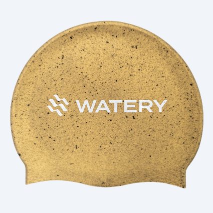 Watery badehætte - Eco Signature - Guld (30% genanvendt) - Svømmehætter
