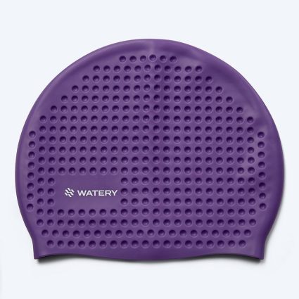 Watery badehætte - Larunda Bubble - Lilla - Svømmehætter