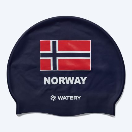 Watery badehætte - Norge - Mørkeblå - Svømmehætter