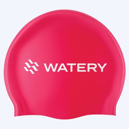 Watery badehætte - Signature - Pink